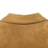 Otoño e Invierno 2025 Moda Callejera Europea y Americana Transfronteriza Chaqueta Corta de Suede con Botones Texturizado W063 Z07