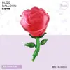 Nuevos globos de flor de rosa, tulipanes, decoración de fiesta de papel de aluminio floral estilo ins