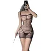 Body de Rejilla Sexy Talla Grande Transfronterizo Europeo y Americano Elegante Encaje Hueco Ropa Interior Bodysuit de Mujer Rejilla