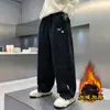 Calças de Lã Forradas para Meninos para Outono e Inverno, Calças de Veludo Cotelê Infantis, Calças Casuais Estilosas Forradas com Lã Espessa para Meninos Mais Velhos