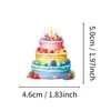 56 pegatinas de graffiti de pastel arcoíris de compra directa transfronteriza, pegatinas decorativas impermeables de tableta de repostería coloridas y deliciosas