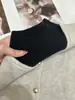 Top de Tricô de Gola Alta Novo Outono/Inverno Feminino Camada Base Lã Leite Gola Média Camada Interna Preto Tamanho Único