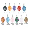 Colgante Ojo de Caballo de 1461-22 mm Cristal Natural Piedra Semipreciosa Colgante Ojo de Caballo Accesorios para Pendientes y Collares DIY