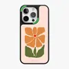Design Floral Simples com Painel Traseiro Intercambiável, Capa Magnética Forte para iPhone 15 Pro Max, Tampa de Painel Traseiro Substituível para iPhone 14