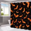 Amazon Halloween Murciélago Fantasma Cortina de Ducha para Baño Hogar Impermeable a Prueba de Moho Cortina de Ducha Cortina de Ducha para Separación de Inodoro