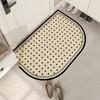 Capacho estilo creme carpete de alta qualidade porta couro sintético PVC apagável lavável resistente a manchas capacho porta capacho