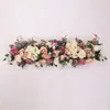 Nueva Decoración de Boda: Arreglo Floral de Rosas, Arco de Hortensias, Pasarela Floral, Guía de Camino Floral, Flores de Seda para Boda, Producto Terminado, Arreglo Floral de Mesita de Noche