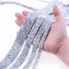 Diamantes de Imitación de Resina Galvanizados con Tiras de Diamantes de Imitación para Accesorios de Ropa Piezas DIY, Autoadhesivos con Cinta de Doble Cara, Pelar y Pegar, Venta Caliente Transfronteriza