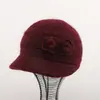 Gorro de piel de conejo de invierno para madres, mujeres y abuelas, gorro de punto forrado de polar para abrigarse en invierno, gorro de punto grueso para personas de mediana edad y mayores