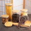 Frasco sellado de vidrio de borosilicato de alta calidad, frasco para alimentos, té, botella para almacenar granos de cocina, frasco de almacenamiento transparente, frasco de almacenamiento