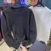 Ropa Europea Nueva para Hombre Costura Distintiva Suéter de Manga Larga Moda Celebridad de Internet Transmisión en Vivo Swire Taikohui Suéter Elegante de Nicho