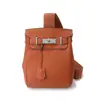 Bolso Cruzado de Pecho Kelly de Piel de Vaca de Primera Capa Togo, Unisex, Bolso Cruzado de Hombro de Gran Capacidad, Riñonera Hac a Dos