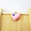 Em Estoque Novo Pingente Coração Gota de Óleo de Ouro 18K Pingente Olho do Diabo Brincos de Coração Pêssego Moda DIY