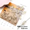 Acrílico Transparente Chapado en Oro Múltiples Estilos Colección DIY Pulsera de Abalorios Hecha a Mano Materiales Ropa Zapatos Accesorios Cuentas Sueltas