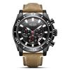 Reloj para Hombre Megir de Venta Caliente, Reloj Deportivo de Moda Multifuncional de Cuarzo con Tres Ojos Verdaderos 2094 con Esfera Grande