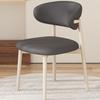 Cadeira de Jantar de Ferro Simples Moderna Cadeira Nórdica Vintage Banqueta de Mesa de Jantar Doméstica Encosto Estilo Madeira Rústica Cadeira de Mesa de Restaurante