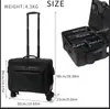 Caja de maquillaje multifuncional, caja de herramientas para tatuajes, belleza, manicura, caja de almacenamiento para pestañas, carrito de peluquería de gran capacidad