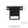Acessórios de Hardware Painel Traseiro de Porta-Retrato em Forma de T Gancho Oculto Fivela de Tigre Gancho Serrilhado Gancho Serrilhado em L para Porta-Retrato Decorativo Preto