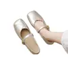Impresionantes bailarinas de mujer estilo francés, nuevo modelo otoño 2026, adecuadas para combinar con faldas, piel suave, suela blanda, zapatos Mary Jane planos