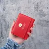 Nueva Cartera para Mujer Cartera Corta Mini Margarita Billetera Pequeña Plegable Estudiante Delgada Moda Suave Cartera Cartera