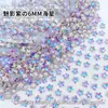 6mm Estrela-do-Mar Celebridade da Internet Popular Fundo Pontiagudo Joias de Diamante para Nail Art Colorido Especial Formato Estrela Gorda de Cinco Pontas Diamante para Nail Art Atacado
