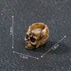 Nuevo producto transfronterizo: cráneo de animal dañado, adecuado para paisajismo exterior, decoraciones DIY y figuras de resina en miniatura