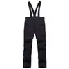 Macacão de Ski para Homens e Mulheres, Calça de Algodão à Prova de Vento e Quente para Uso Externo no Inverno, Suspensórios para Esqui Simples e Duplo, Calça de Neve Removível