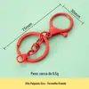 Chaveiro Argola em Forma de Oito Colorido Metálico Fecho Lagosta Chaveiro Joias DIY de Luxo Leve Acessórios Materiais para Pingente