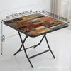 Mesa Redonda Plegable Mesa Cuadrada Pequeña Alquiler de Apartamento Pequeño Mesa Plegable para el Hogar Alquiler Casa Mesa de Comedor Plegable