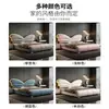 Cama Estofada em Forma de Borboleta de Luxo Leve Italiana para Casa, Cama de Casal de Madeira Maciça com Mesa de Cabeceira Inteligente