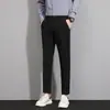 Pantalones de vestir casuales rectos, ajustados, con caída, estilo coreano de moda para hombre, Otoño e Invierno 2025, Pantalones ajustados para hombre