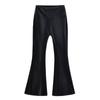 Pantalones acampanados de micro pana gruesa para chica caliente europea y americana para mujer, de cintura alta con cremallera lateral, holgados con caída y pierna ancha