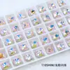 Diamante para Nail Art Dongzhou Autêntico 10mm Quadrado Gordo Fundo Pontiagudo Diamante para Joias DIY Acessórios Diamante de Vidro Colorido Revestido Brilhante Lote