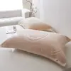 Toallas de Almohada de Algodón Puro Estilo Antiguo, un Par, Anti-Aceite, Toallas de Almohada de Algodón de Alta Calidad, Universales para Todas las Estaciones, Almohadillas Antideslizantes para Almohadas