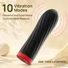 Bala Colorida 10 Frecuencias Silicona Impermeable Cabeza de Bala Carga Magnética Huevo Vibrador Juguete Sexual para Adultos