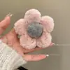 Pinza de Pelo de Felpa Estilo Mismo Tono Agitar Cabello Pinza para la Cabeza de Mujer Estilo Nuevo Año de Mujer Pinza de Tiburón de Alto Grado para el Cabello Otoño e Invierno