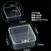 Caja de Almacenamiento de Plástico Cuadrada de Alta Transparencia para Joyería, Cuentas, Accesorios, Equipo de Pesca, Tapones para los Oídos, Caja Cuadrada Pequeña, Venta Directa del Fabricante