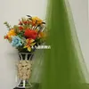 Jardim de Infância Atmosfera de Cores de Outono Criação de Ambiente Série Amarela Malha Decorativa de Fundo Decoração de Teto de Casamento Cortina de Gaze Laranja