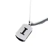 Huayue Transfronterizo Nuevo Acero Inoxidable Letra Inglesa Suéter Collar de Perlas Pareja Versátil Moda Colgante Pulido