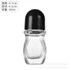 Frasco Transparente com Rolo 30ml para Óleo Essencial Frasco de Óleo Essencial 50ml Frasco com Rolo para Óleo Essencial Frasco de Vidro Vazio para Óleo de Massagem com Rolo