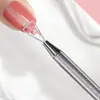 Conjunto completo de ferramentas de cuidado para remoção de unhas, kit de remoção de unhas com empurrador de aço, escova de limpeza, discos de algodão, conjunto para manicure e remoção de unhas para uso doméstico