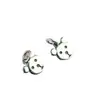 Colgante de Oso Lindo de Plata Tailandesa Retro Plata S925 Pulsera de Abalorios DIY Anillo Cuerda Trenzada Colgante Pequeño Accesorios de Joyería