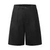 Pantalones Casuales de Pierna Recta de Doble Pinza de Corte Holgado Nanxia Estilo Verano Retro Versátil Marca de Moda Textura Pantalones Cropped