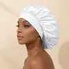 Gorro de Cuidado del Cabello Elástico de Ala Ancha Grande 35cm Color Sólido Gorro de Dormir de Alta Elasticidad de Moda Gorro