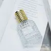 Botellas de Perfume de Vidrio Transparente en Stock al por Mayor, Botellas de Muestra de Vidrio Portátiles, Botellas con Atomizador de Presión, Botellas Vacías Recargables para Perfume
