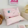 Almohada Nueva de Algodón Puro para Niños, Núcleo de Almohada de Algodón, Protección Calmante para la Columna Cervical, Almohada Beanie, Funda de Almohada Individual de Dibujos Animados, Venta al por Mayor Transfronteriza