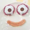 Pompons de Pelúcia em Estoque com Boca de Salsicha 3D e Olhos Grandes Acessórios DIY para Sapatos, Chapéus, Acessórios de Cabelo, Bolsas, Decorações e Acessórios de Roupa