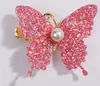 Novas Asas de Borboleta Coloridas com Glitter Brilhante Presilha de Cabelo Infantil Pérola Princesa Fofa Acessório de Cabelo para Bebê 4346