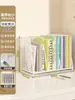 Estantería de Escritorio Simple Vertical en Capas Soporte para Libros Organizador de Almacenamiento de Libros Estudiante Dormitorio Escritorio de Oficina Estante de Almacenamiento