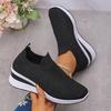 Transfronterizo Nuevo Talla Grande Primavera y Otoño Nueva Moda Casual Pedrería Mosca Tejida Estilo Deportivo para Mujer Zapatos Casuales para Mujer en Stock